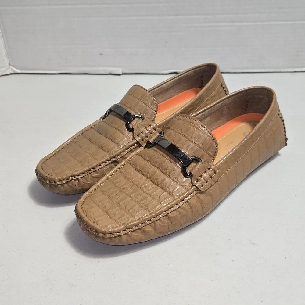 Jonsen Amy802A Brown Men's Loafer Boat Shoes Size 9.5 NWB